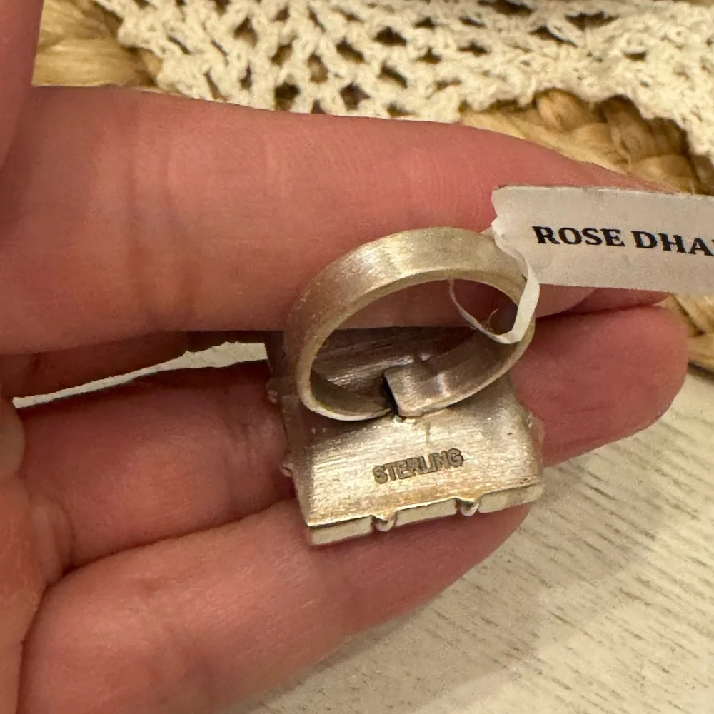 ROSE DHALIA STERLING RING - Picture 7 of 12
